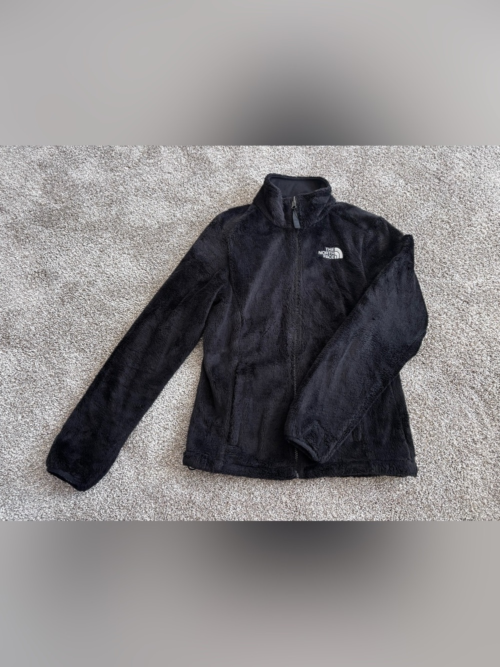 The North Face - Black Plush Fleece Zip-Up Jacket